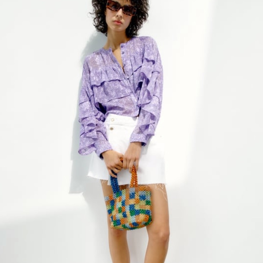 ZARA FLORAL PRINT SHIRT